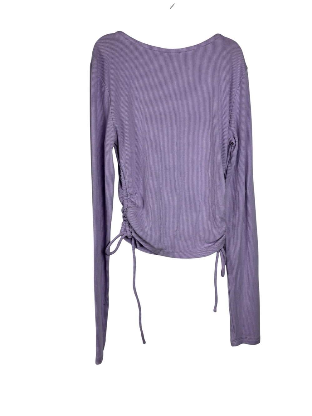 Princess Polly Lilac Ruched Side Ribbed Crop Top XS - Picture 7 of 9